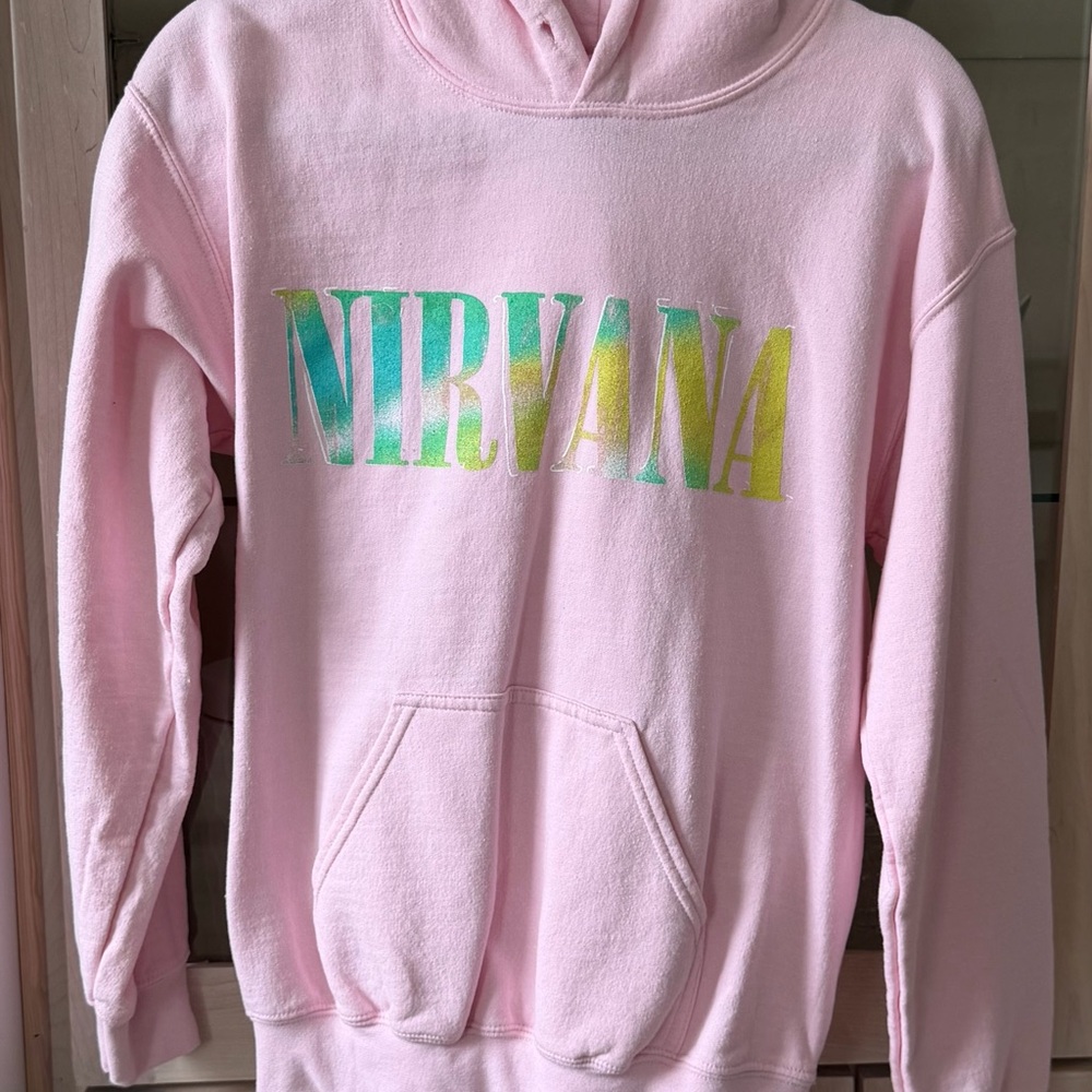 Nirvana Light Pink Hoodie